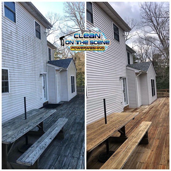 Before After Power Washing House St Marys MD